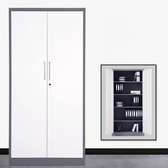 2-Door Multi-Shelf Steel Office Filing Cupboard