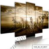 5pcs HD horses of the future wall hanging