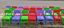 Colorful Kids Chairs Set Wooden durable classroom Seats