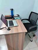 3D armrest office chair and  a study desk