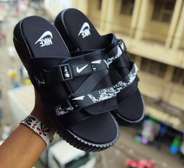 Nike Utility Sandals mens open shoe Black Slides