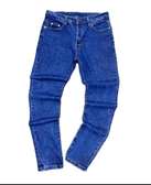 Plain blue jeans (both slim fit and normal fit)