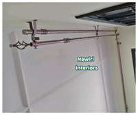 Single extendable curtain rods (strong)