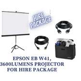 Projector and screen for hire