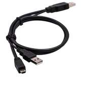 2.0 Hardisk Cable 60cm(USB TO Mini 5 Pin)