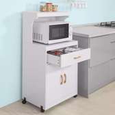 Wooden Kitchen Storage Cabinet/Microwave Stand