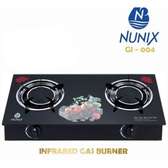 Nunix 2-Burner Table Glass Top Gas Cooker