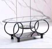 Oval Glass coffee table