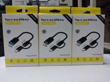 OTG Adapter Cable,2 in 1 USB to Type-C,USB to Micro USB