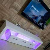 Uniquely designed White tv stand
