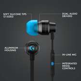 LOGITECH G333 WIRED STEREO IN-EAR GAMING EARPHONES