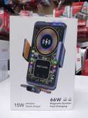 Magnetic Car Phone Holder 15W Wireless Fast Charging Sensing