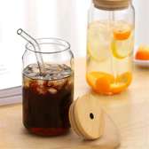 *Round Transparent Borosilicate Drinking Glass Cup/Tumbler