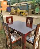 4 Seater Dining Table Sets - Mahogany Framed