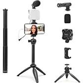 Generic Phone Vlog Video Kit With Height Adjustable Tripod