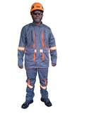 Engineer suits grey reflective