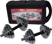 Chrome Dumbbells Set