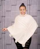 Ladies knitted poncho