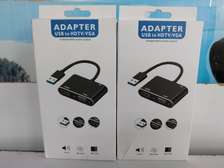 2 in 1 USB 3.0 to HDMI & VGA Adapter