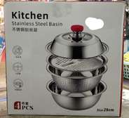 Kitchen 4 Pcs Set* 28cm*Stainless Steel