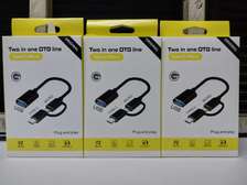 2 In 1 USB 3.0 OTG Adapter Cable Type-C Micro USB To USB 3.0