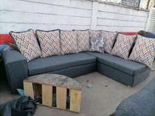 Readily Available L-Shaped Sectional Sofa(6 Seater)