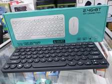 Wireless Keyboard and Mouse Combo with Round Keycaps