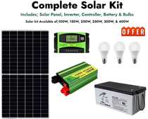 Complete Solar Kit 100W-400W with Battery & Inverter
