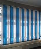 blue/white modern vertical office window blinds