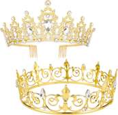 Crown Hats Gold Crowns for Boys, Children's Birthday Costume