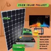 Solarmax 250W Solar Panel Fullkit With 32 Inch Tv