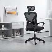 Portable Black And Gray Chair With Tilt Lock And Wheels
