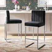 Counter height stools.