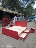 5*6 Red Pallet Bed