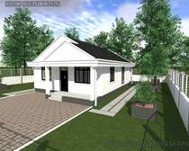 2 bedroom  with concrete gutter (house plan)