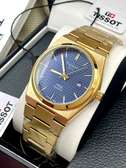 Premium Tissot PRX Slim Men Blue Gold Wrist Watch
