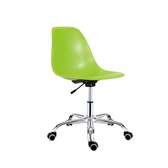 Green adjustable eames office chair