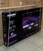 Vision Plus 75" Smart 4k Tv UHD Vidaa Frameless Tv