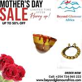 Women's yellow sisal kyondo and a yellow bracelet combo