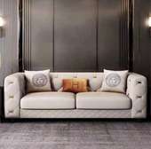Modern off-white three seater sofa set