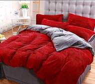 Red velvet duvet woolen