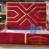 Modern and Luxe Wine Red 6 by 6 King Size bed