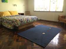 Blue Geometric Design Carpet