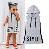 Baby girl hooded dress