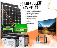 1200w solar fullkit with 40" tv