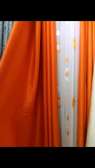 Orange curtain and sheers