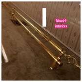 Strong metallic curtain rods (gold)