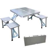 Foldable Outdoor Picnic Table with seats