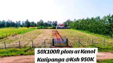 50X100ft PLOTS FOR SALE AT KENOL KATIPANGA