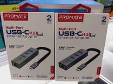 Promate Multi-port USB-C Hub With Ethernet Adapter | Gigahub